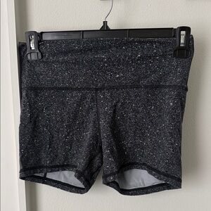 lululemon athletica Black Speckled Athletic Shorts